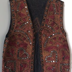 Embroidered Vest Pakistani/ Indian Fancy Vest Embroidered Women M
